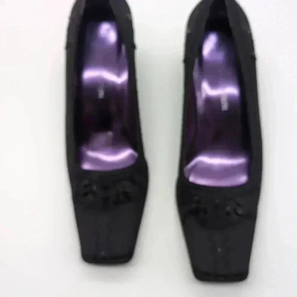 Enzo Angiolini Fabric formal shoes kitten heels sz 6.5 minor flaw - Picture 6 of 10
